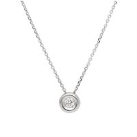 Collana Gioielleria Dossena  Donna 9ktbrilli in Oro bianco Diamante 282988BB SONGA